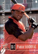 2005 Salem-Keizer Volcanoes Grandstand 28 Pablo Sandoval Venezuela Baseball Card