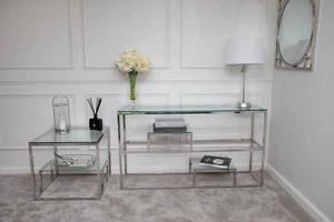 Silver Console Table - Picture 1 of 1