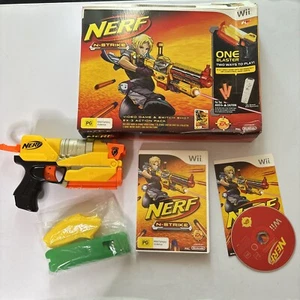 Nerf N-Strike - Nintendo Wii & Gun Box PAL Manual Game *Ammo not included* - Picture 1 of 11