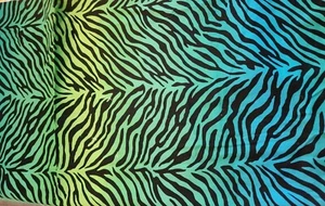 Springs Creative Products Group Cotton Fabric, "Zebra Shadows", 42"x34" - Picture 1 of 7