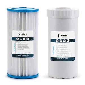 iFilters 10-Inch Whole House Sediment and GAC/KDF Replacement Filter for Dual Wh - Picture 1 of 1