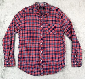 MNWKA Shirt Men's Sz M Red Plaid Flannel Mishka Long Sleeve - Picture 1 of 7