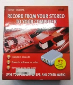 Xitel Inport Deluxe Software Record From Your Stereo To Computer Pre-owned - Picture 1 of 4