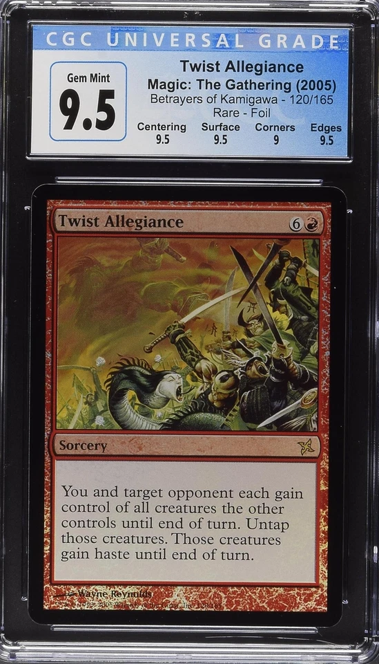 TWIST ALLEGIANCE Betrayers of Kamigawa Foil CGC 9.5 MTG [Nostalgium] - Image 1 of 2