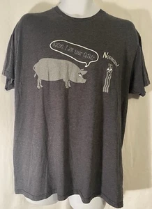 BACON I AM YOUR FATHER Pig Star Wars Spoof T-Shirt Unisex Dark Grey Men's XL - Picture 1 of 3