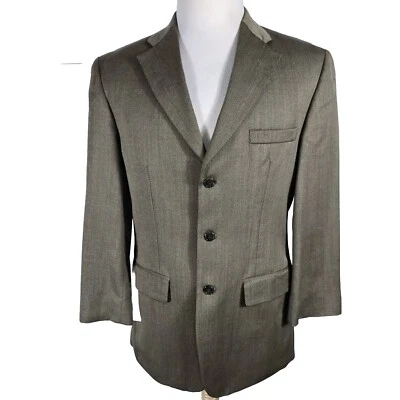 Abrigo deportivo Haggar para hombre 38S color marrón 10p % lana S55 Foto 1 de 4