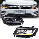 LED Headlights for Volkswagen VW Tiguan 2018-2021 2nd Gen Sequential Front Lamps