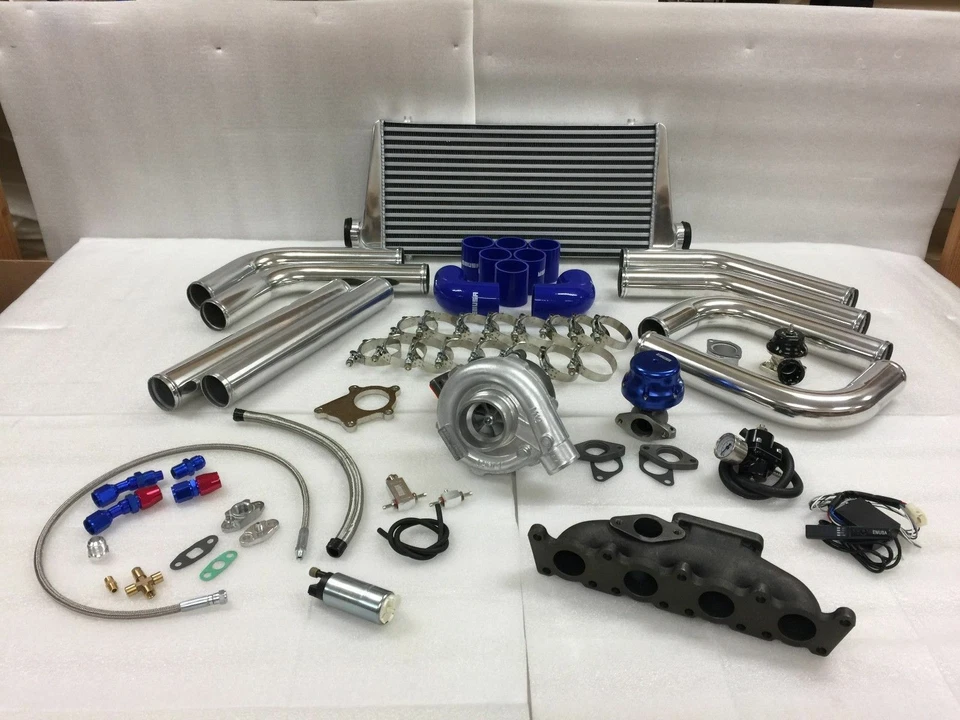 Kit intercooler turbo for01-05 volkwagon Audi A4 Golf GTI 1.8T T3T4 .63 BOV FMIC Foto 1 de 1