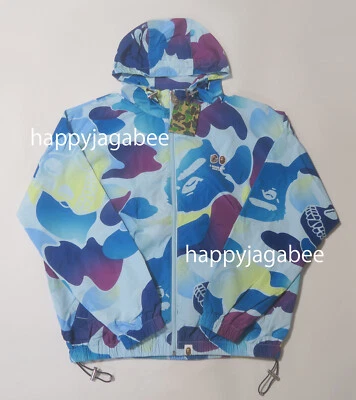 A BATHING APE Men's BAPE x BAYC SEASON 2 LIGHT WEIGHT JACKET Blue 1K73140903 b - Image 1 of 4
