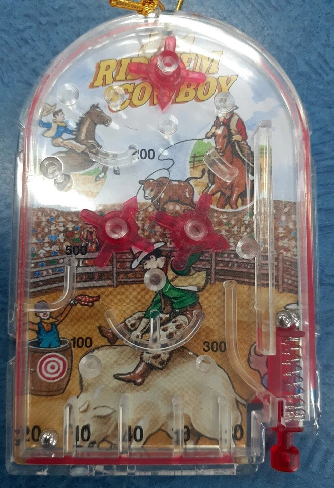 Mini Retro Pin Ball Game - Cowboy - image 1 of 1