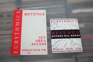Eurythmics - 2x Backstage Pass - Unused - Free Postage - Picture 1 of 2