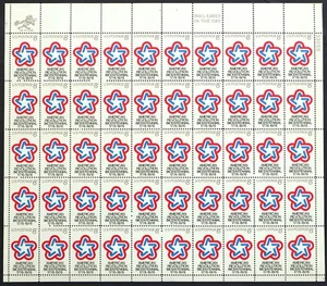 Estampilla de la Revolución Americana Scott #1432 8c como nueva de Estados Unidos hoja de 50. Nunca montado. - Imagen 1 de 1