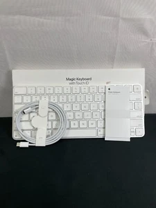 Apple A2449 White Wireless Compact Magic Keyboard With Touch ID For Mac Models - Afbeelding 1 van 12