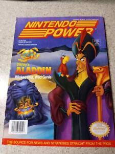 NINTENDO POWER 55 Aladdin Megaman X poster Clay Fighter Megaman VI Tetris 2