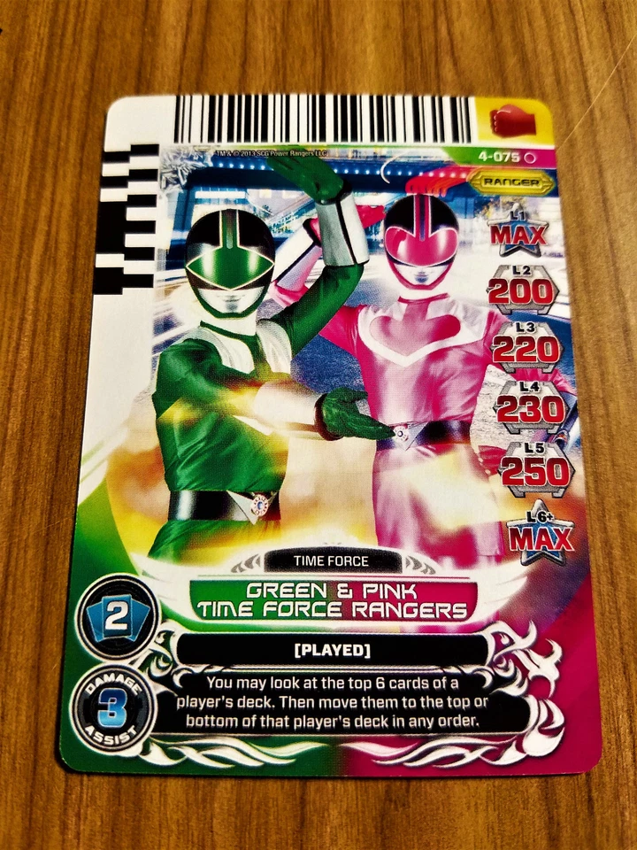 Power Rangers Legends Unite 4-075  Green & Pink Time Force Rangers - Image 1 of 1