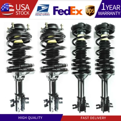 FCS 4PCS Set Front & Rear Complete Struts Springs For 1990-1994 Mazda 323_SU - Image 1 of 4