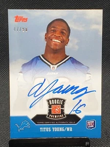2011 Topps Rookie Premiere Autographs #RPTY Titus Young /90 MINT - Picture 1 of 3