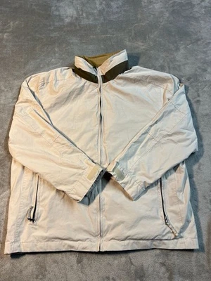 Cream and tan Roundtree & Yorke windbreaker jacket #windbreaker size XL #321 - Image 1 of 4