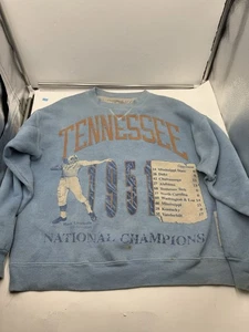 Vintage Mens 1951 Tennessee Volunteers National Champions Sweatshirt Vols Large - Picture 1 of 12