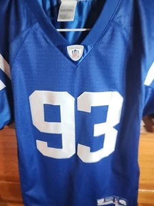 Dwight Freeney #93 Indianapolis Colts Stitched Reebok On Field Jersey Youth L - Picture 1 of 6