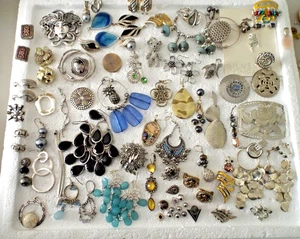 ***Fashion JEWELRY LOT 88 SILVER wearable!! - Picture 1 of 14