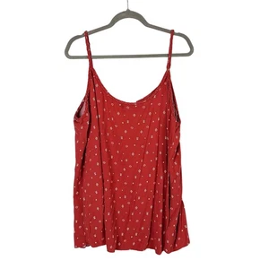 Torrid Braided Challis Tank Size 3 Rust Sleeveless Blouse Southwestern Aztec - Picture 1 of 13