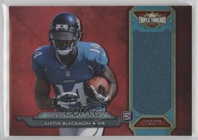 2012 Topps Triple Threads Rookie Jumbo Relic /99 Justin Blackmon #TTRJR-24 RC - Image 1 of 2