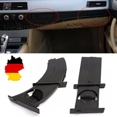 2X Getränkehalter Cup Holder Links+Rechts Schwarz Für BMW 5er E60 E61 2004-2010 - Bild 1 von 4