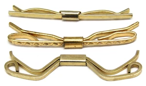 Neck Tie Collar Stay Clips 1 7/8" Inches Anson and Unbranded Mens Wear Lot of 3 - Picture 1 of 4