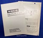 Original Uher Owner's Manual & Foldout Schematic / Dia-Pilot F-423