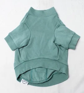 Darren & Phillip Ribbon Back Criss Cross Dog Sweatshirt MR2 Green Medium NWT - Picture 1 of 4