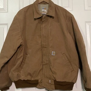 Carhartt FR Jacket Mens XL Flame Resistant FRJ195 Quilt Lined Canvas HRC 4 - Picture 1 of 15