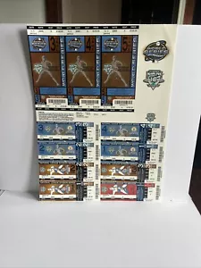 Florida Marlins 2003 Full Playoff Real MLB Ticket Sheet All Rounds 11 tickets - Bild 1 von 4