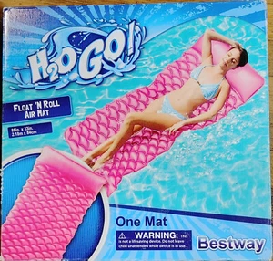 Bestway H2O Go Red Pool Lounge Float N Roll Air Mat - Picture 1 of 4