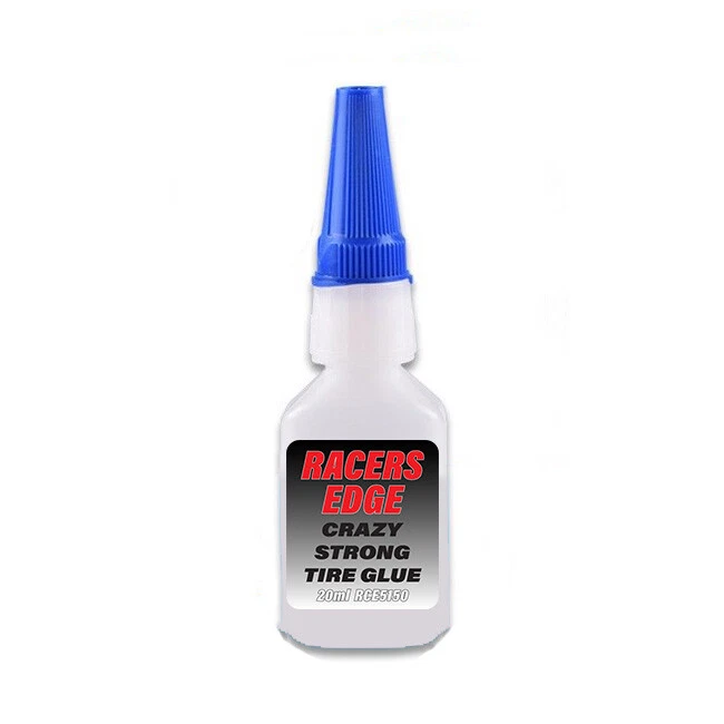 Racers Edge Crazy Strong RC Tire Glue 20g w/Pin Cap & Tips RCE5150 - Image 1 of 1