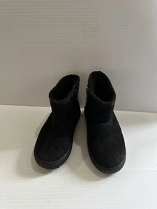 Toddler Girls Zipper Slip-On Boots Black Cat & Jack Toddler 8 - Picture 1 of 7