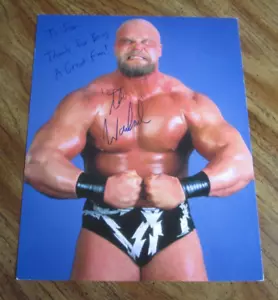 Fotografía firmada por The Warlord Wrestler 8X10 lucha libre WWF "Los poderes del dolor" - Imagen 1 de 3
