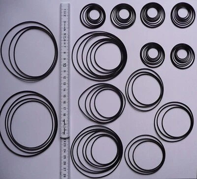 80 St. Rundriemen, Riemensortiment Riemenset, High Quality Round Rubber Belt Kit - image 1 of 4