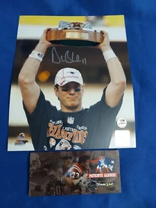 New England Drew Bledsoe Signed 8X10 Patriots Alumni COA - Picture 1 of 3