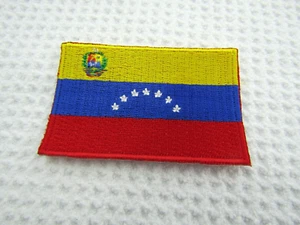 Venezuela Flag Embroidered Patches 2.5"x1.5" iron-on - Picture 1 of 3