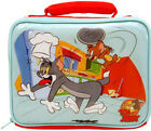 LUNCH BAG TOM & JERRY CAT & MOUSE KITCHEN SCHOOL SANDWICH BOX BLUE RED GREY