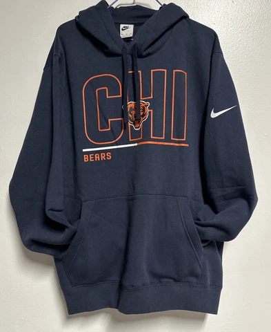 NWT Nike Chicago Bears Hometown Hoodie Sweatshirt Mens 2XL Cover