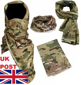 BRITISH ARMY SCARF SCRIM NET SCARF VIEL MTP MULTICAMO TACTICAL SAS CADET SNIPER - Picture 1 of 7