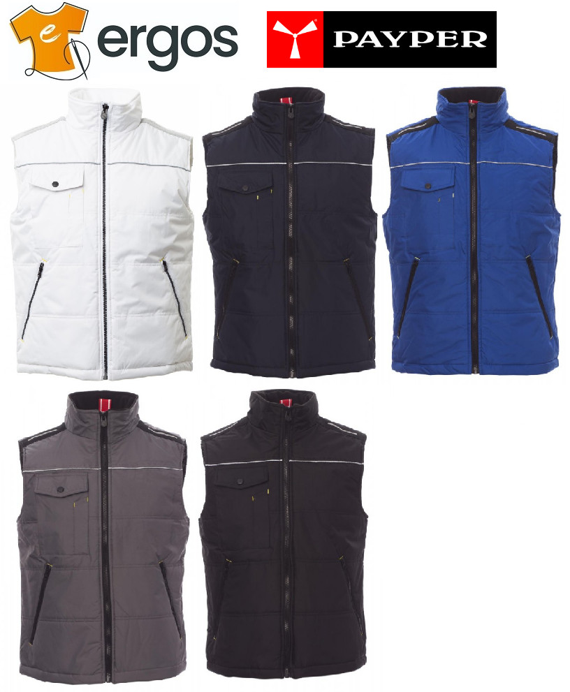 Payper Gilet Imbottito Unisex - Giubbotto Smanicato Con Tasche, Ideale Per Inverno, Made In Italy - Foto 10