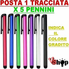5 x Pennino stylus penna pen touch screen capacitivo per smartphone tablet tab
