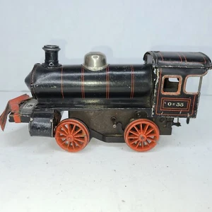 Bing O=35  Wind-Up  Tin Litho Floor Locomotive Train Toy /Vintage/ Rare - Picture 1 of 23