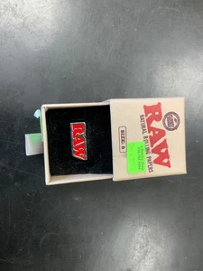 RAW natural rolling papers silver colored ring-size 6 - Picture 1 of 3