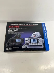 Standard Horizon GX1400 Fixed Mount VHF - White Pre owned. Working Condition. - Afbeelding 1 van 6