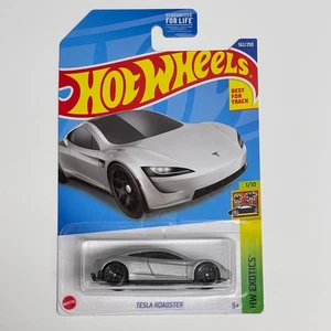 Hot Wheels Tesla Roadster – HW Exotics 1/10 – 2021 #162/250 – Silver – New - Picture 1 of 2