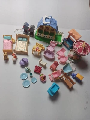 Sweet Streets Lot Of 27 Pieces Furniture Plates Food Carousel Pets - Image 1 of 4